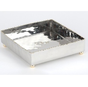 Servilletero de Metal personalizado de lujo para escritorio de oficina de acero inoxidable hecho a mano al por mayor para decoración de Ramadán níquel hecho a mano - Product Image 6