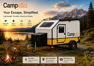 Remolque de Viaje Compacto, Caravana, Autocaravana, Sala de Estar Eléctrica Expandible, Mini Cámper para Viajes de Camping - Product Image 1