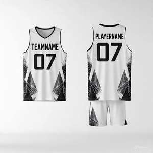 Uniformes de Baloncesto Sublimados Personalizados, 100% Poliéster Transpirable, Ropa Deportiva para Hombre, Diseño Estadounidense, Precio al por Mayor - Product Image 3
