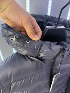 เสื้อแจ็คเก็ตตัวยาวมีฮู้ดสำหรับผู้ชาย, เสื้อโค้ทแฟชั่นสำหรับใส่ให้ความอบอุ่นมีกระเป๋ามีซิป - Product Image 2