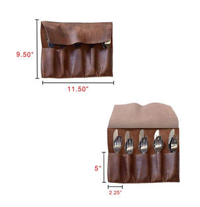 Soporte de cuero para cucharas, organizador de cocina, estante de almacenamiento, soporte para cubiertos, la mejor calidad, embalaje personalizado - Product Image 3