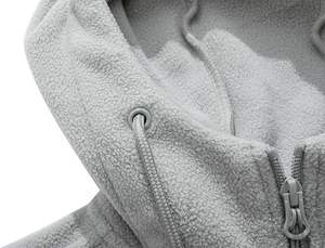 Chaqueta Polar con Capucha para Mujer, Ligera, con Cremallera Completa, Transpirable, Cortavientos, Abrigo para Exteriores, Otoño Invierno, Senderismo, Elegante y Funcional - Product Image 5