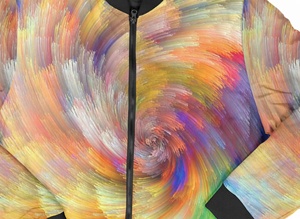 Venta al por mayor de chaquetas de sublimación unisex con forro interior y cuello acanalado chaquetas de bombardero ligeras personalizadas de OVERSEAS SPORTS - Product Image 6