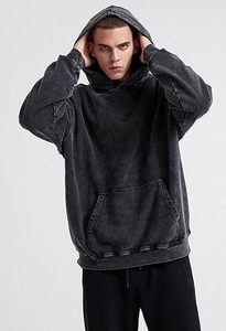 เสื้อฮู้ดแบบมีซิปสำหรับผู้ชายเสื้อแนวสตรีทเฮฟวี่เวทปักไหล่ผ้ามีแผ่นปะติด - Product Image 4