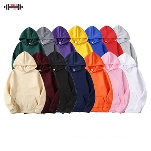 Personnalisé sans cordon de serrage blanc hiver plaine teint hommes de haute qualité poids lourd surdimensionné polaire coton pull à capuche 300gsm - Product Image 1