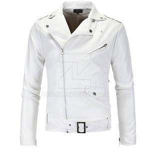 Nouvelle conception, veste en cuir pour homme en tissu PU de haute qualité, col montant, logo frontal, écologique, imperméable et coupe-vent - Product Image 1