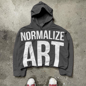 Pull-over surdimensionné personnalisé à demi-fermeture éclair de couleur unie avec poches à capuche pour hommes sweat à capuche de haute qualité thermique décontracté sport sweat à capuche uni - Product Image 2