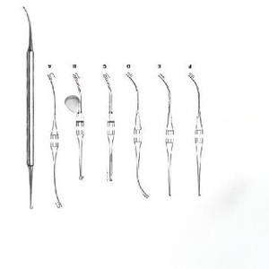 Sonde chirurgicale manuelle professionnelle en acier inoxydable Phlebodissector 17.5cm Diagnostic avec pointe de sonde et cravate de langue - Product Image 3