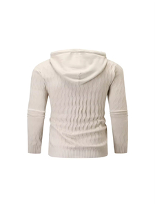 Custom OEM/ODM OEM High-quality Oversized Breathable Warm Knitted Sweater Lambs wool Men's Sweater Wholesale <b>Hoodies</b> Supplier - Product Image 5