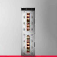 40-laags roterende fruit- en voedseldroger van roestvrij staal, 40 bakjes, mini-voedseldroger met UV-functie