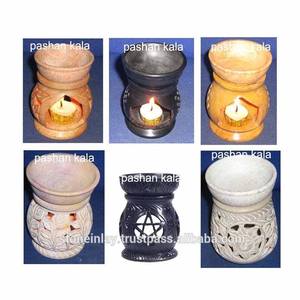 natural colour Soapstone Aroma <b>Oil</b> <b>Burner</b> - Product Image 1
