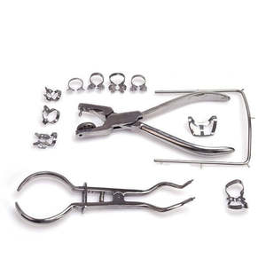 Kit de barrage dentaire en caoutchouc / Kit de barrage dentaire en acier inoxydable 12 pièces avec pinces par SurgiRight Instruments - Product Image 6