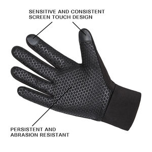 Guantes de Ciclismo de Invierno Unisex de Alta Calidad, Transpirables, Antideslizantes, con Pantalla Táctil y Protección Contra el Viento, de Medio Dedo - Product Image 5
