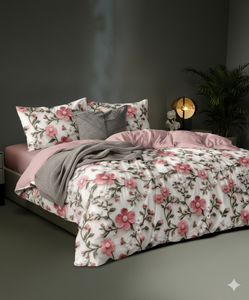 Juego de ropa de cama moderno de microfibra de poliéster, 3 uds., Sábana plana suave y 2 fundas de almohada, patrón geométrico tejido, Grado A, uso doméstico para todas las estaciones - Product Image 4