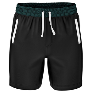 Pantalones Cortos Deportivos de Poliéster para Hombre, Color Rojo Sólido, Tejido de Punto, con Cintura Ajustable con Cordón y Franja Lateral, Secado Rápido, Corte Atlético Informal, Cintura Media - Product Image 5