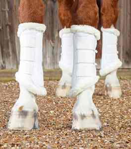 Bottes de brossage pour chevaux personnalisées, conception protectrice absorbant les chocs, soutien des tendons du jarret, équipement équestre, bottes de brossage - Product Image 5