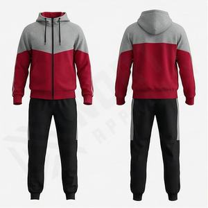 Increíble Conjunto Deportivo Personalizado para Hombre con Cremallera, Ajuste Cómodo y Relajado, Traje Deportivo Completo para Gimnasio y Fitness, Color Personalizado - Product Image 1