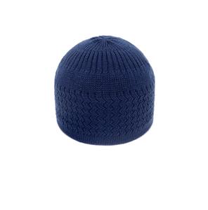 Chapeau musulman en polyester blanc, marron, jaune, kippa crochetée à la main, broderie, bonnets de prière musulmans pour hommes, couleurs unies - Product Image 5