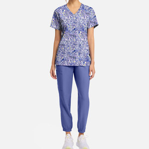 Conjuntos de Uniformes Médicos de Lona de Estilo Moderno, Uniformes de Hospital de Secado Rápido y Transpirables, Uniformes para Médicos y Enfermeras al por Mayor con Logotipo Personalizado - Product Image 1