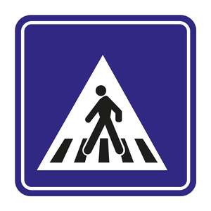 Señal de Tráfico Reflectante para Cruce Peatonal B-14a, Señal LED de Advertencia y Seguridad - Product Image 3