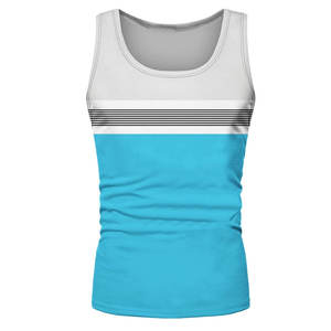 T-shirts de sport pour hommes sans manches en coton microfibre de haute qualité vêtements de sport pour la course active évacuant la sueur débardeurs - Product Image 2