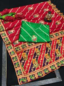 Nouveau lancement : Saree Dhwaja Export Panetar en organza doux, tenue de soirée formelle du Gujarat pour femmes - Product Image 3