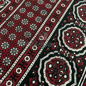 Bufanda Ajrak con patrones tradicionales Tela de algodón bordada Bufanda Ajrak perfecta para uso diario - Product Image 3