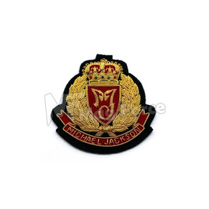 Badge de mode personnalisé brodé main en tissu toile de haute qualité, avec perles et épingle de sûreté, pour vêtements – Vente chaude - Product Image 6