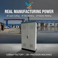 Boîtier électrique extérieur en acier inoxydable IP65 RAL 7035, armoire de commande électrique étanche autoportante pour station de base 5G