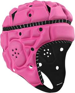 Customized Soft Shell Protective Soccer Rugby Goalkeeper Boxing Helmet Sports Safty Soft Helmet Head Protector for Training - Product Image 3