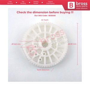 Engranaje del Motor del Limpiaparabrisas Delantero BGE646 61617200510 para X5 X6 Serie 3 - Product Image 6
