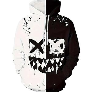 Sudadera con Capucha de Algodón para Hombre, Estilo Hip Hop Vintage, con Forro Polar Transpirable, Bordada, con Bolsillos, Personalizable - Product Image 1