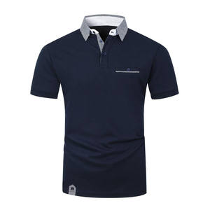 Polos de golf de verano de manga corta de alta calidad, polos de hombre de negocios con estampado bordado de poliéster transpirable - Product Image 1