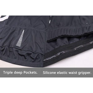 Maillot de cyclisme pour homme avec logo personnalisé, manches courtes, coupe professionnelle, avec poches arrière et impression intégrale par sublimation - Product Image 2