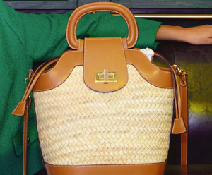 Sac en paille de qualité supérieure, panier en paille, sac naturel, sac de plage, sac fait main, sac marocain, panier marocain - Product Image 1