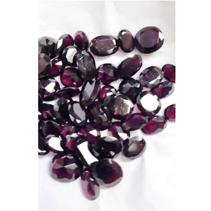 Lot de 45 grenats rhodolites rouges naturels, taille ovale de 10 mm à 14 mm, 250 carats, Iroc Sales, 40 $ US au total - Product Image 2
