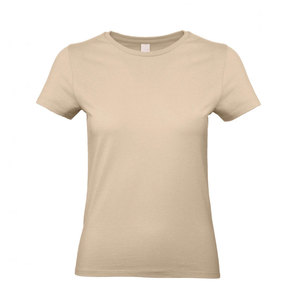 T-shirt en coton uni à col rond pour femmes, respirant, t-shirt en coton pour femmes - Product Image 3