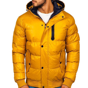 Chaquetas de Invierno Acolchadas Personalizadas al por Mayor para Hombre, Chaqueta con Capucha, Chaqueta de Plumón Brillante, Abrigo Acolchado, Envío DDP - Product Image 1
