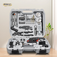 Ensemble complet de perceuse-visseuse sans fil, kit d'outils combinés professionnels avec perceuse à percussion robuste et outils à main pour la construction