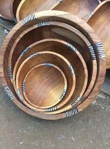 ชามไม้สำหรับตกแต่งบ้านใช้ในสำนักงานโรงแรมชามไม้ดีไซน์ไม่เหมือนใครชามไม้รูปทรงและขนาดตามสั่ง - Product Image 4