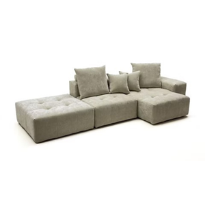Easy-Store Tufted Fabric Folding <b>Sofa</b> <b>for</b> Compact Living - Product Image 1
