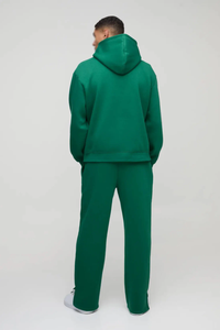 Vente en gros de sweat à capuche et pantalon pour homme d'hiver surdimensionné et respirant en coton et polyester Ensemble 2 pièces avec logo brodé personnalisé - Product Image 2