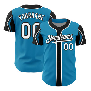 Unisex Tùy Chỉnh Panther Màu Xanh Bóng Chày Jersey Chất Lượng Cao Cấp Thể Thao Thoáng Khí & In Thiết Kế 2025 Tùy Chọn Có Sẵn - Product Image 4