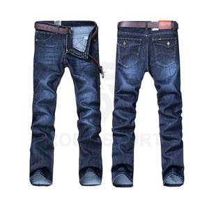 New Fashion Custom Design Slim <b>Flare</b> Jeans <b>Men</b> High Waist Snow Wash Eco-Friendly High Street Denim Pants Winter Lightweight Low - Product Image 5