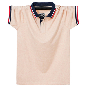 เสื้อยืดโปโลของผู้ชาย,เสื้อโปโลว่างเปล่าแขนสั้นผ้าฝ้ายสีพื้น - Product Image 4