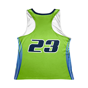 OEM Maillots de crosse réversibles pour femmes Maillots en maille sublimés personnalisés Boîte d'équipe à séchage rapide pour jeunes filles Racerback en gros - Product Image 2