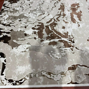 Tapis rectangulaire moderne Adiva, fabriqué à la machine, en jacquard, polypropylène, jute, polyester, tissé, à poils longs, épais, résistant aux taches, abstrait - Product Image 3