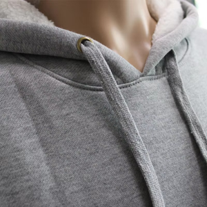 Vente en gros de pulls à capuche vierges imprimés en 100% coton avec logo personnalisé, sweats brodés d'hiver épais à capuche pour promotion - Product Image 4