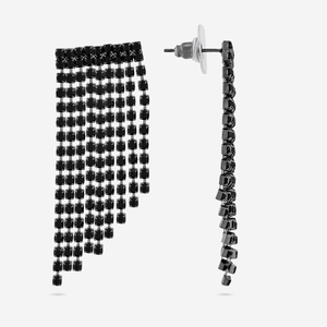 Boucles d'oreilles pendantes tendance style religieux 193082 en alliage de zinc à motifs géométriques avec perle pour les fêtes - Product Image 4