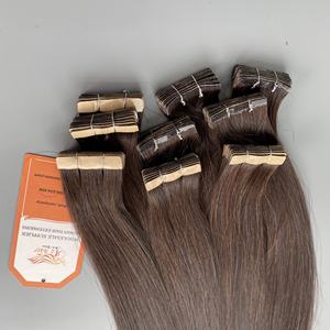 Extensiones de cabello humano crudo alineado con cutícula vietnamita virgen 100%, estilo con cinta, extensiones onduladas sin procesar baratas de 30 pulgadas - Product Image 5